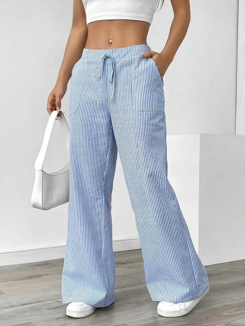 Hose | Weite Hose mit Kordel | Sommer