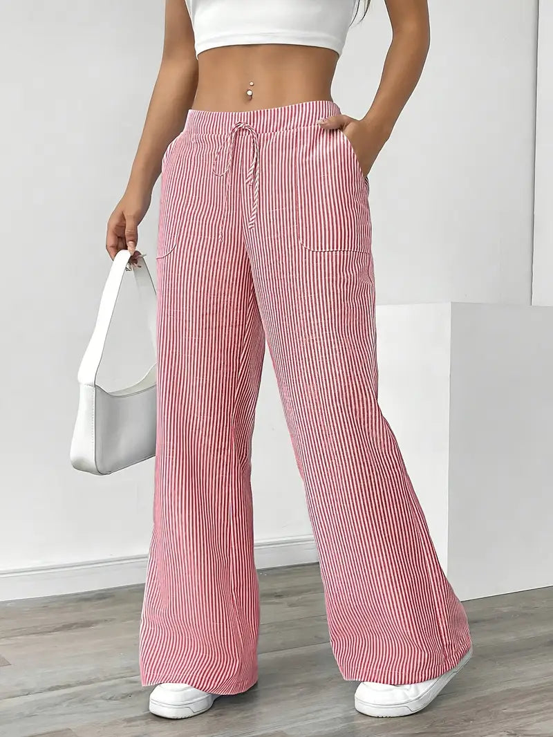 Hose | Weite Hose mit Kordel | Sommer