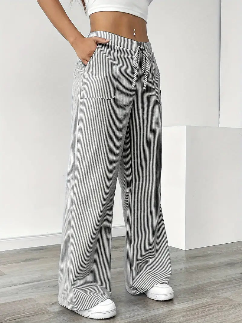 Hose | Weite Hose mit Kordel | Sommer