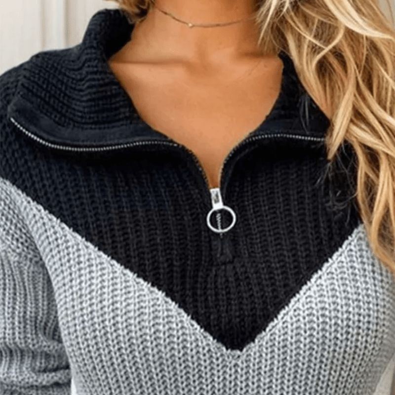 Chic Casual Strickjacke mit Chevron-Muster