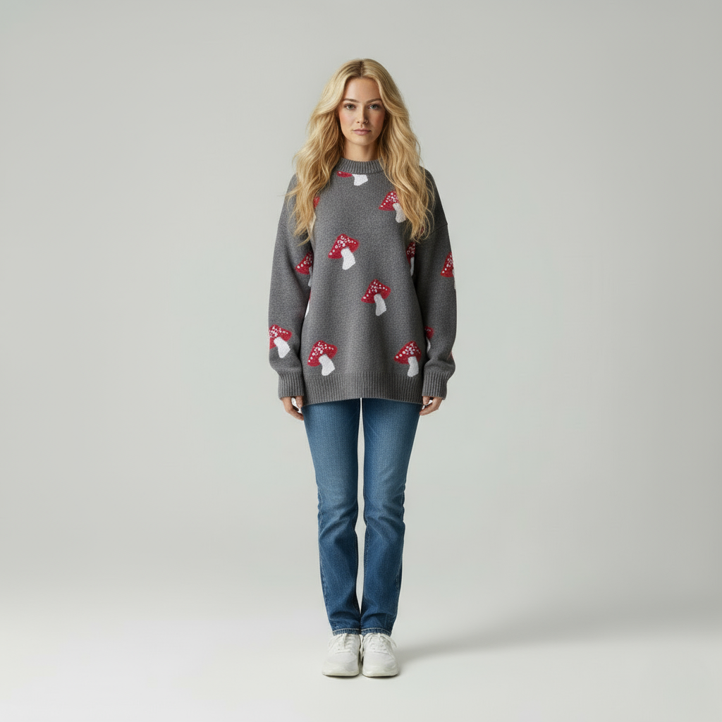 Pilz-Strickpullover Clementina | Zeitlose Qualität