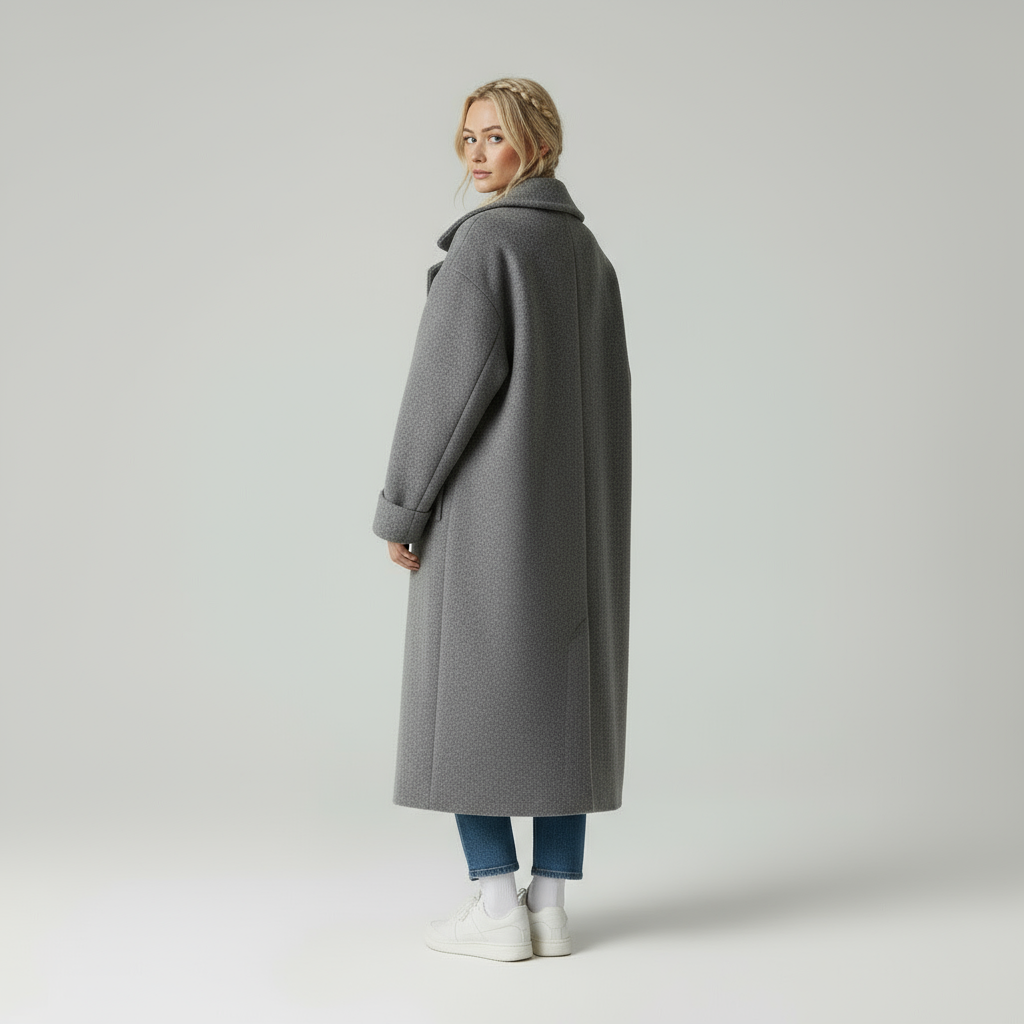 Mira Zeitloser Mantel mit Eleganter Kragenform