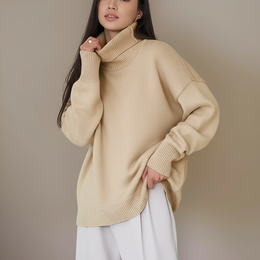 Lindsay Zeitloser Oversized Rollkragenpullover