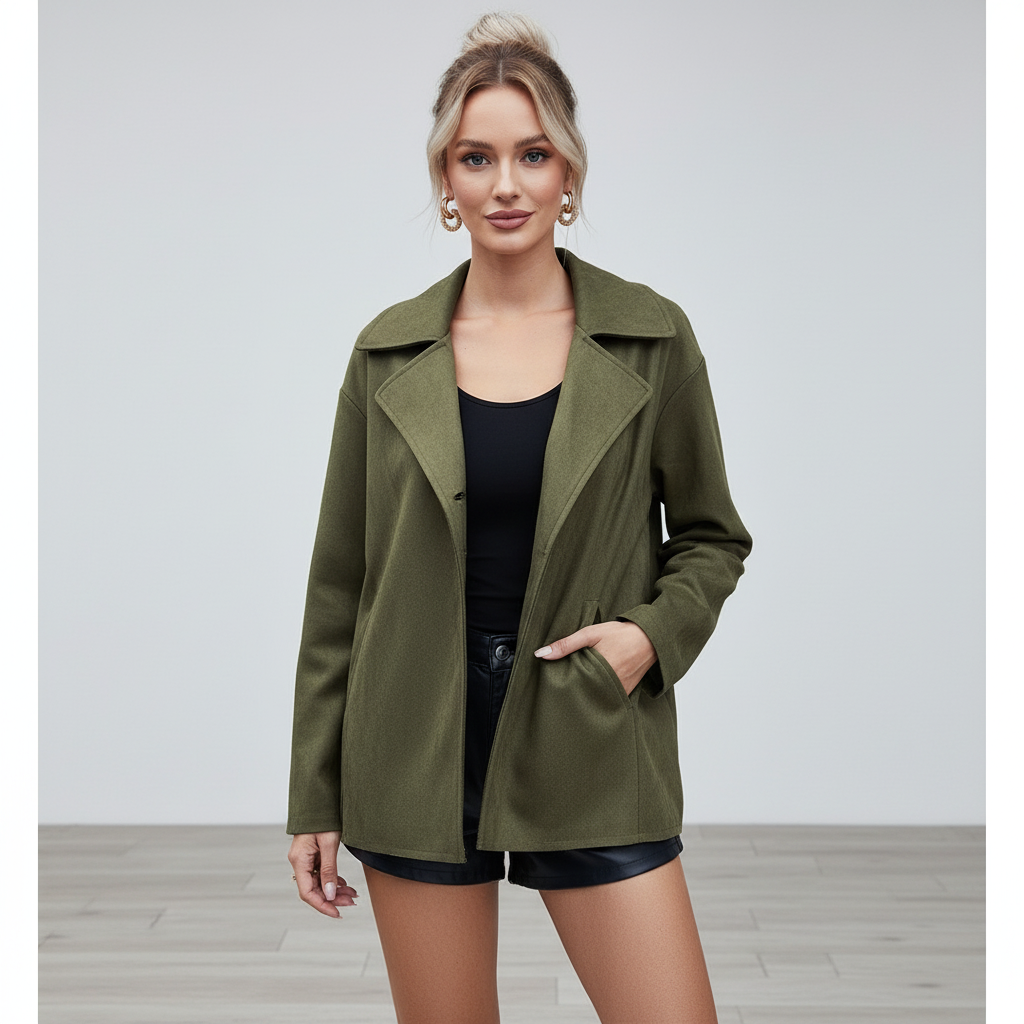 Wildlederjacke | Lässiger Schnitt | Freizeit