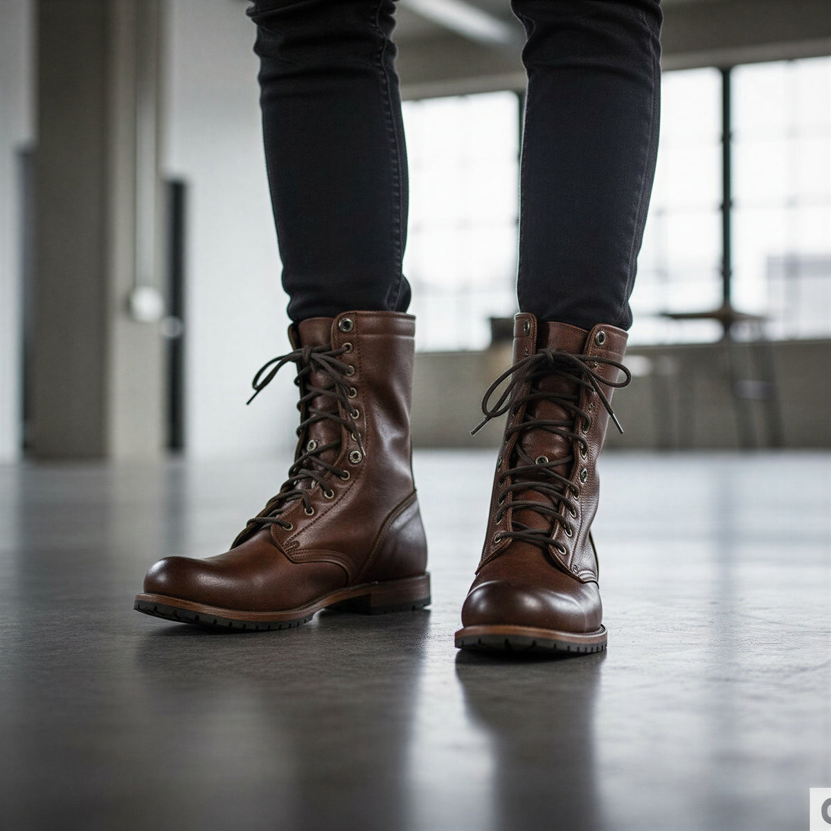 Robuste Lederstiefel | Mid-Calf Design | Lässiger Begleiter
