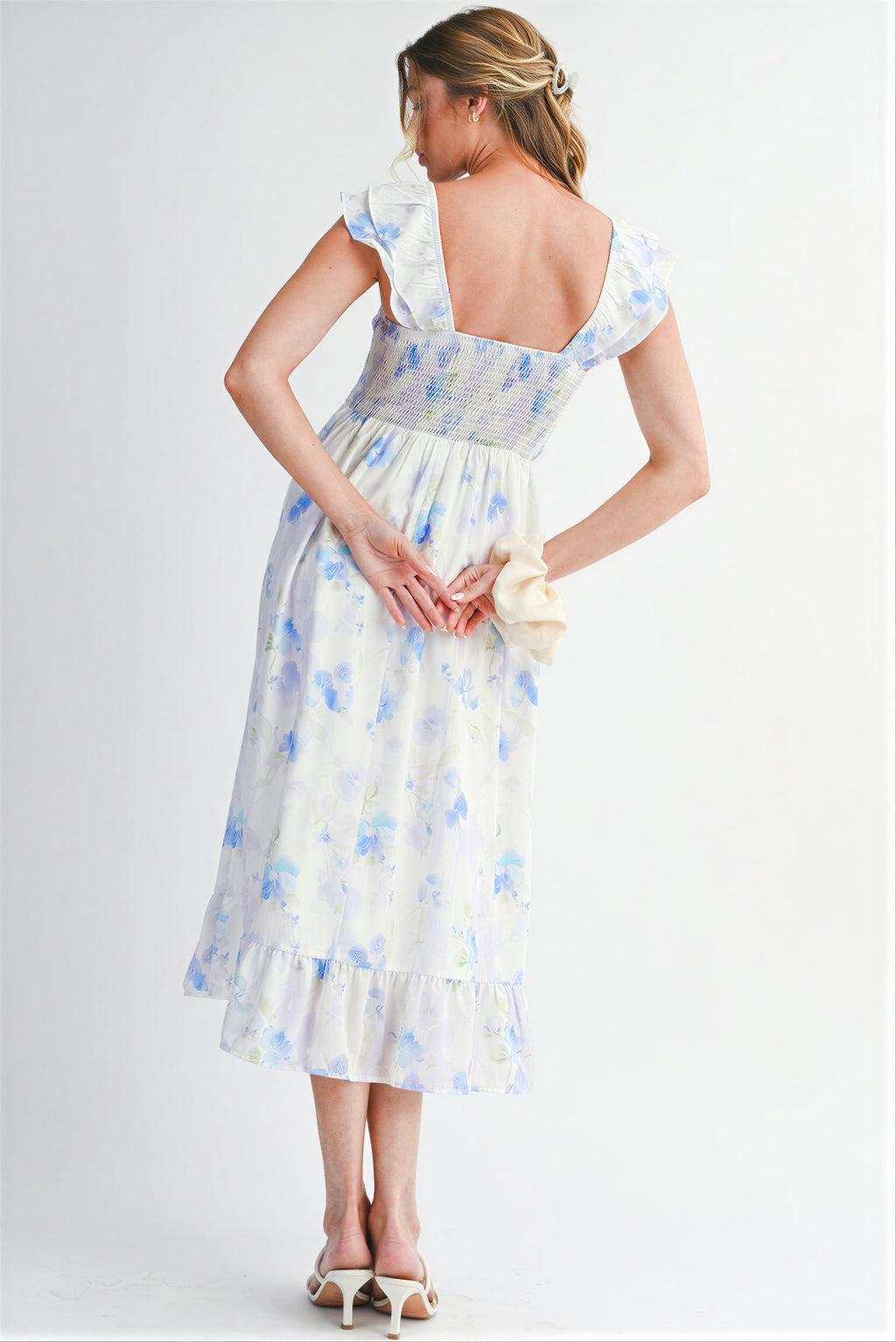 Kleid | Gestepptes Oberteil und Blumenmuster | Frühling/Sommer