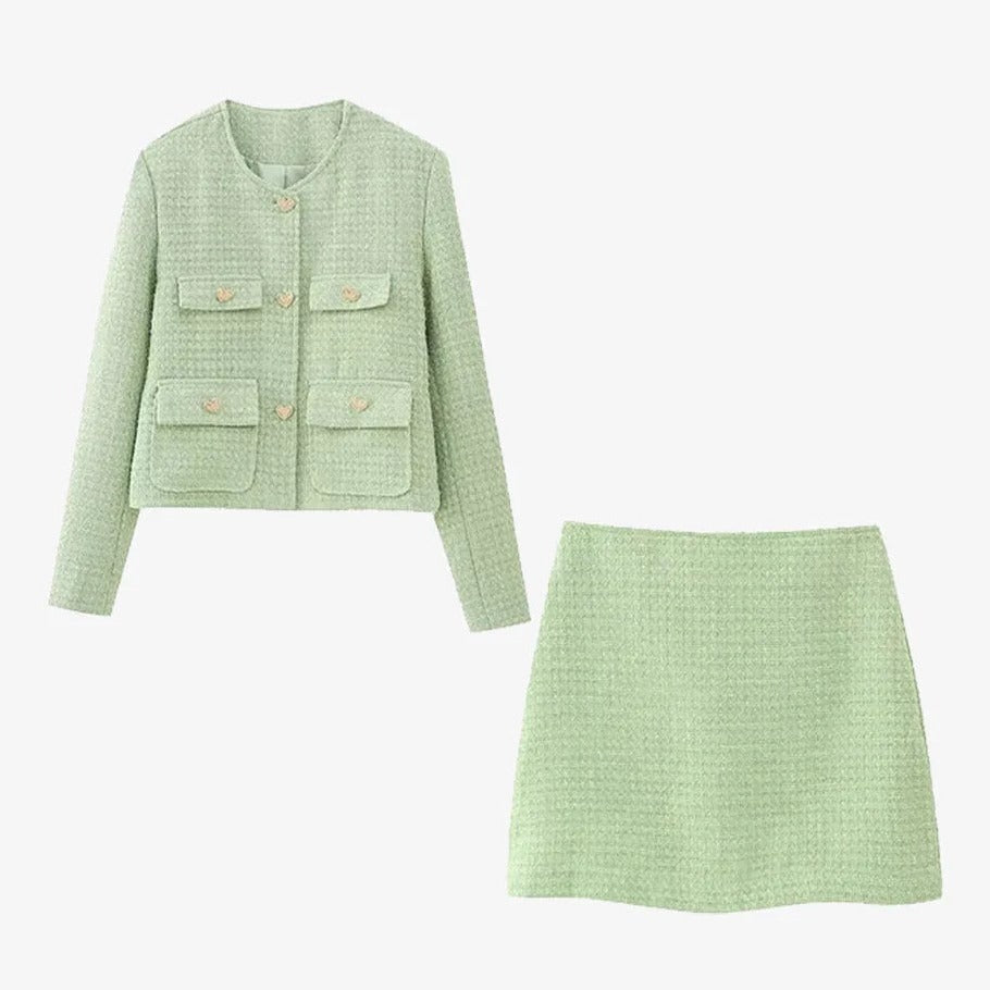 Elegantes, tailliertes Zweiteiler-Set
