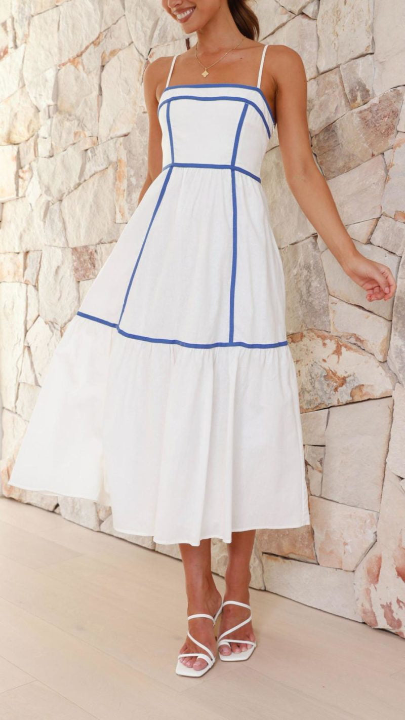 Sommerliches Kleid mit zarten Trägern