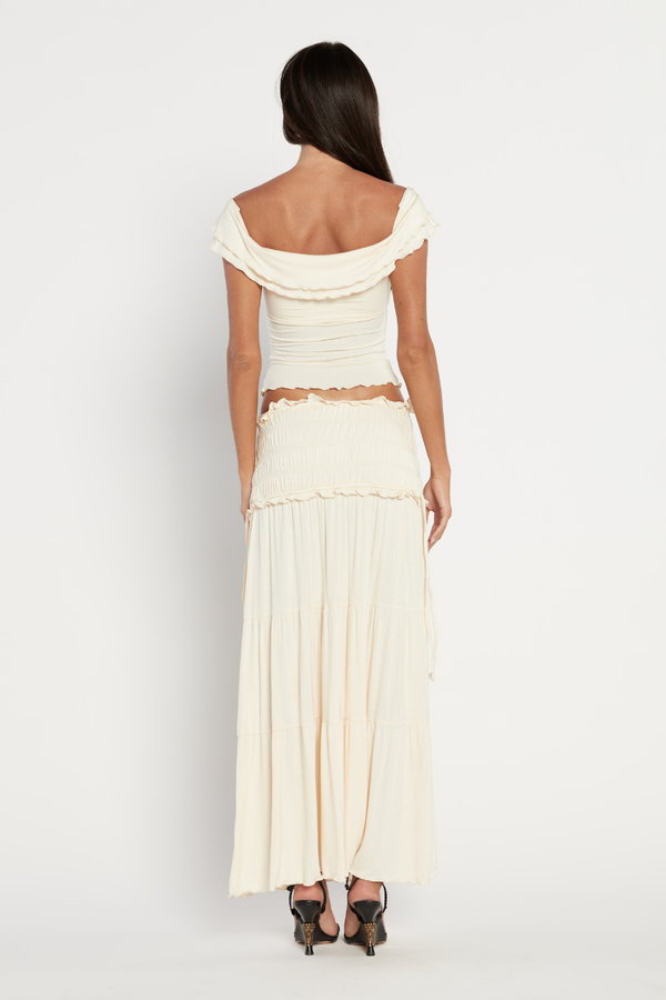 Boho-Chic Ensemble mit Rüschen