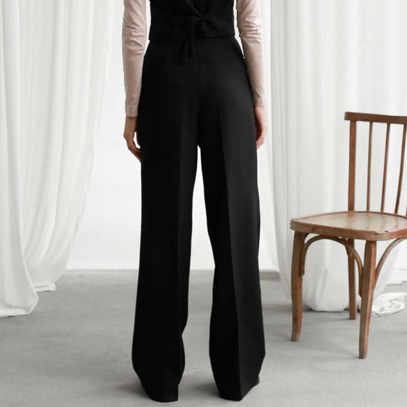 Hose | Hochtailliertes, weites Design | Ganzjährig