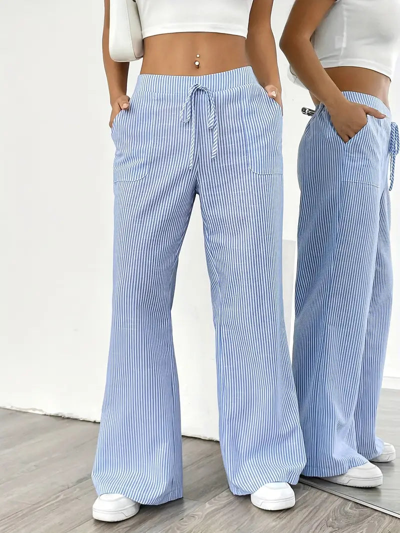 Hose | Weite Hose mit Kordel | Sommer