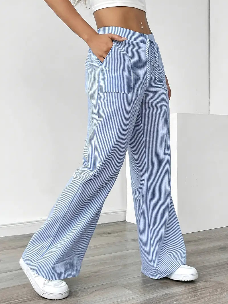 Hose | Weite Hose mit Kordel | Sommer