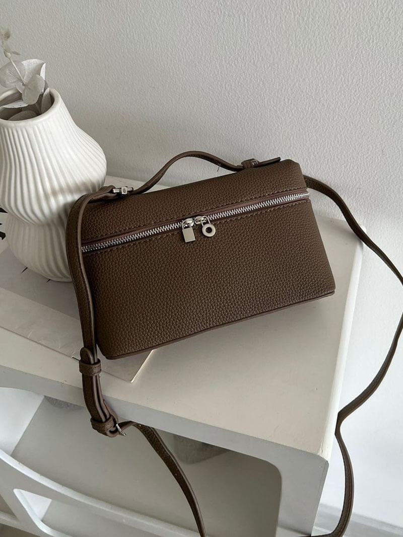 Strukturierte Handtasche mit Top-Griff