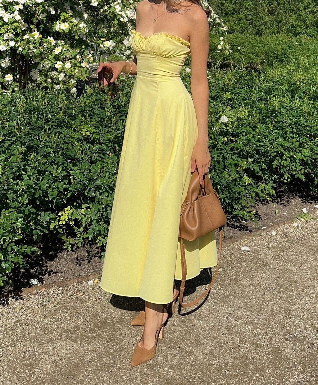 Sommerliches Kleid mit A-Linien-Schnitt