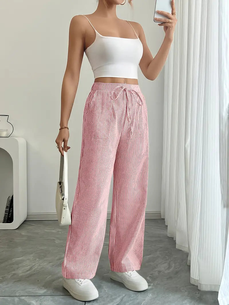 Hose | Weite Hose mit Kordel | Sommer