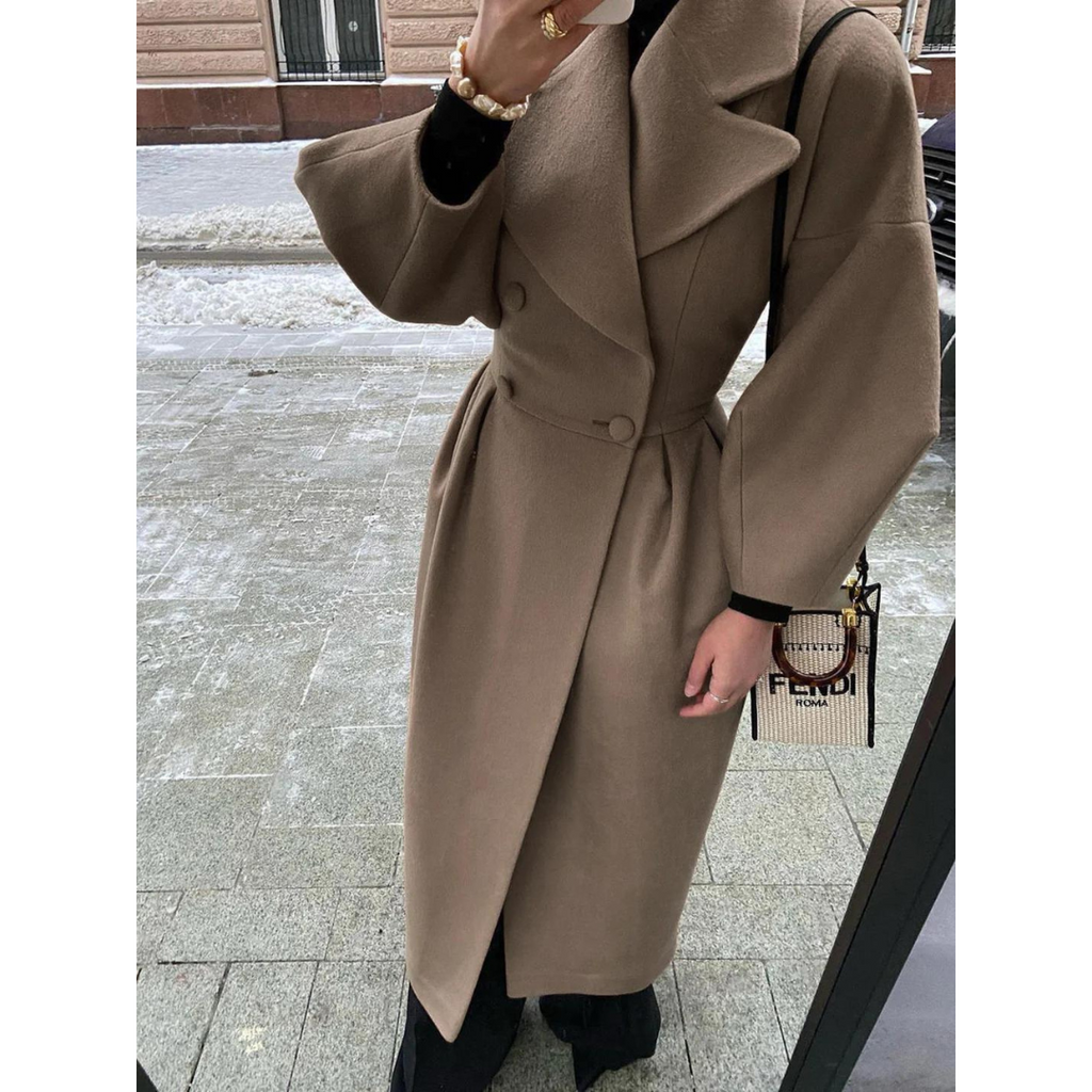 Stylish Women's Winter Coat - Victoria-Khaki-S-The Livary