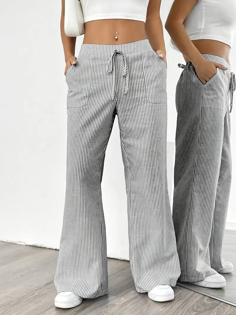 Hose | Weite Hose mit Kordel | Sommer