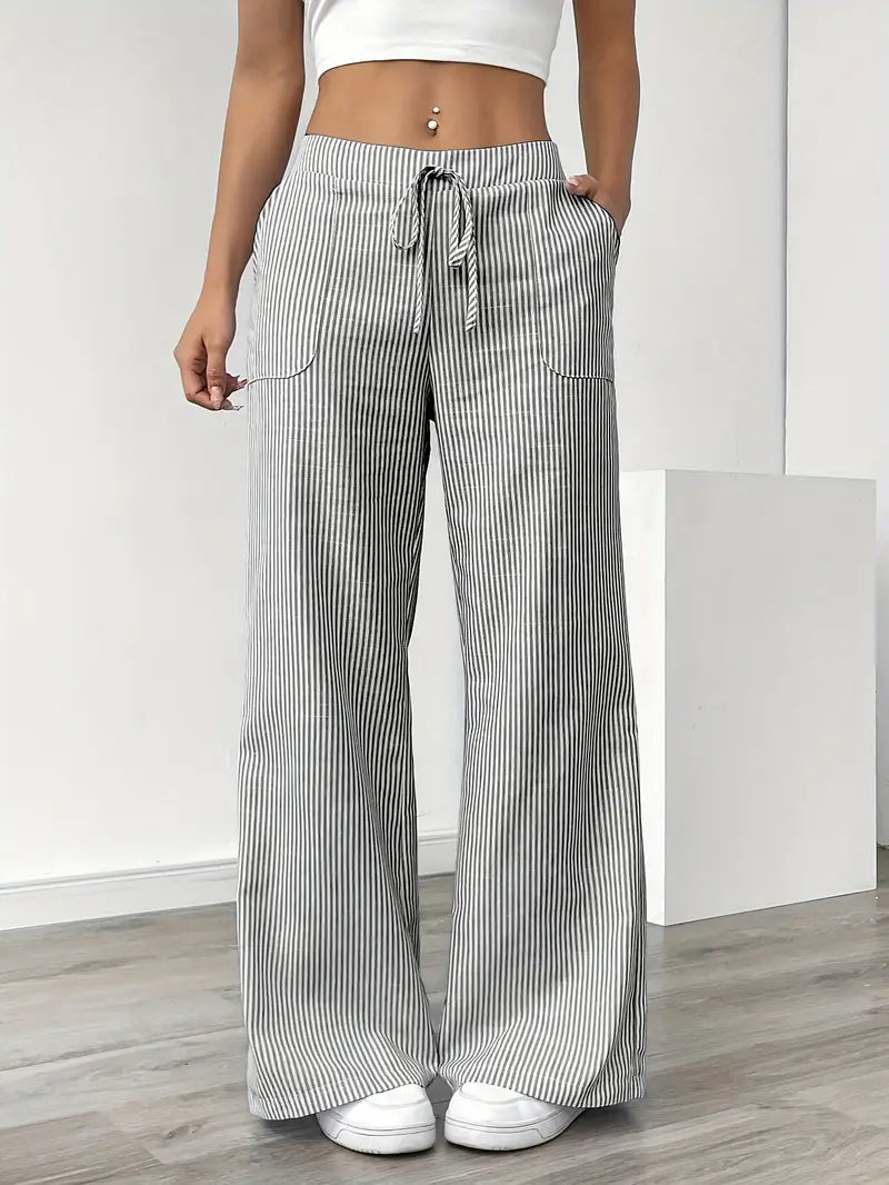 Hose | Weite Hose mit Kordel | Sommer