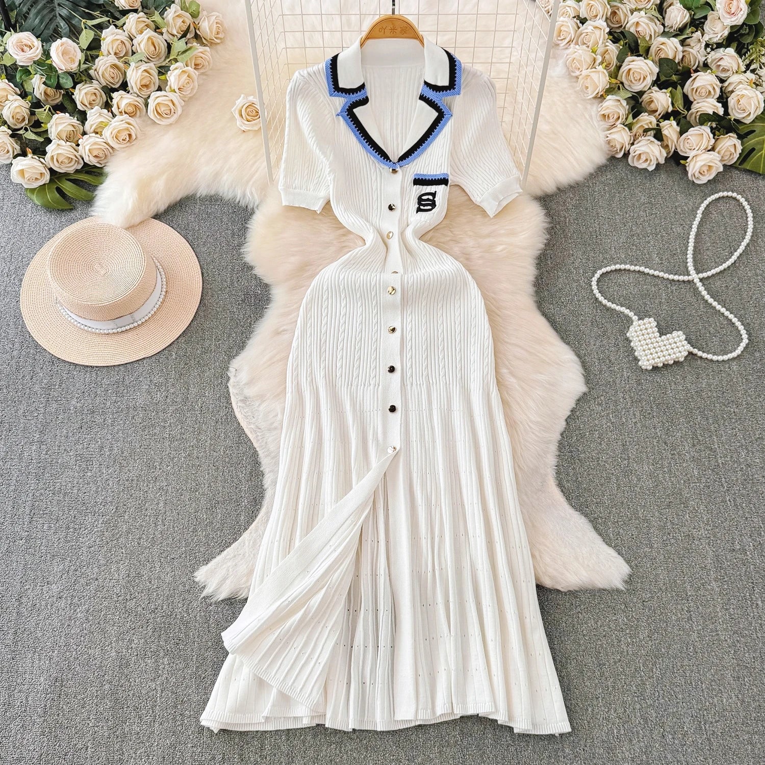 Zeitloses Strickkleid Luciana in Hochwertiger Qualität