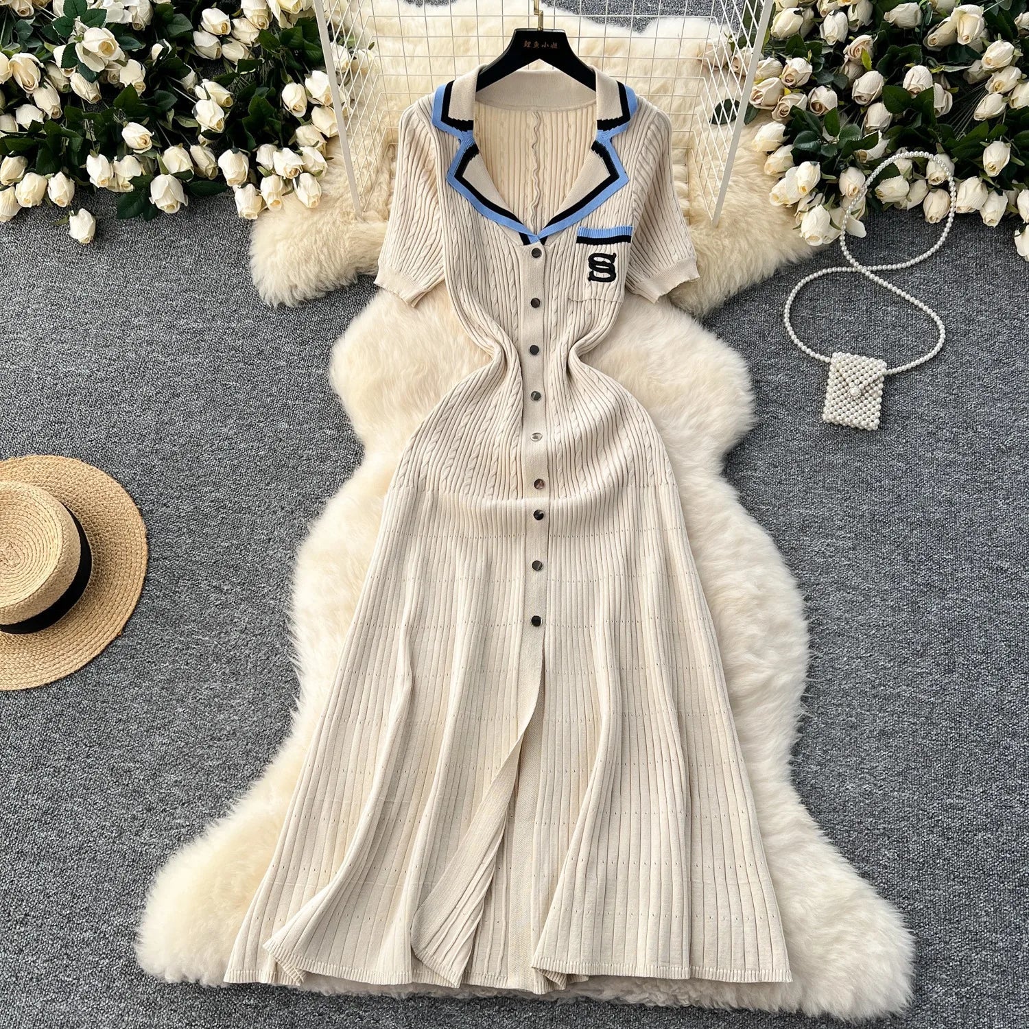 Zeitloses Strickkleid Luciana in Hochwertiger Qualität