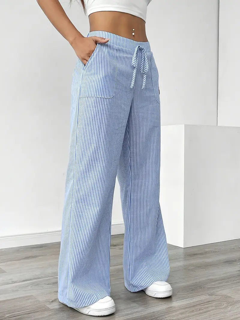 Hose | Weite Hose mit Kordel | Sommer