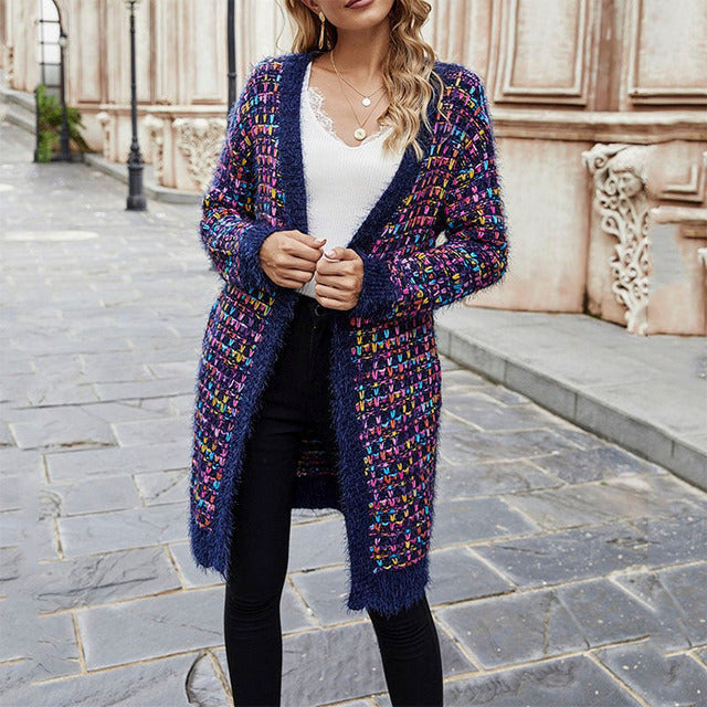 Zeitloser Melange Cardigan in Eleganter Strickqualität