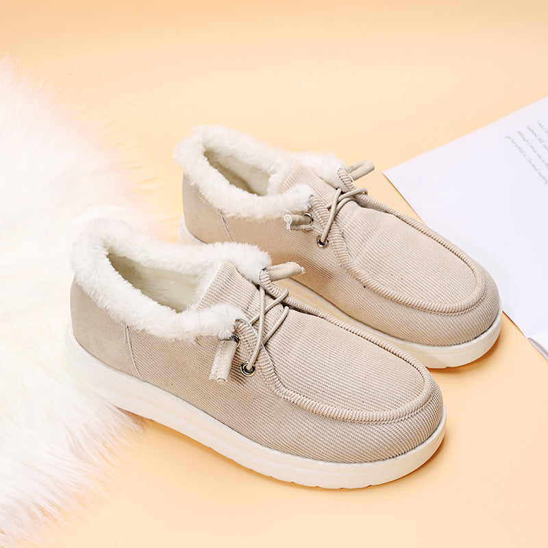 Damen Schnürschuhe – Kord, Kunstfellfutter, Gummisohle, Winter-82593-58591ec1-41ef-46e9-838a-e0c53b8d0cd6
