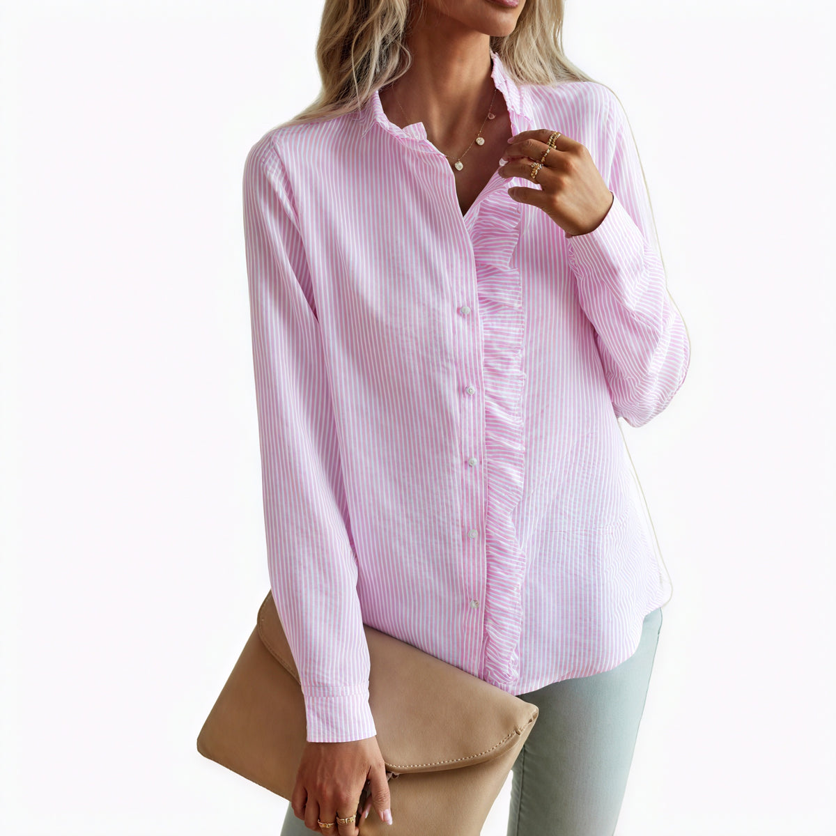 Elegante Bluse mit Rüschendetails