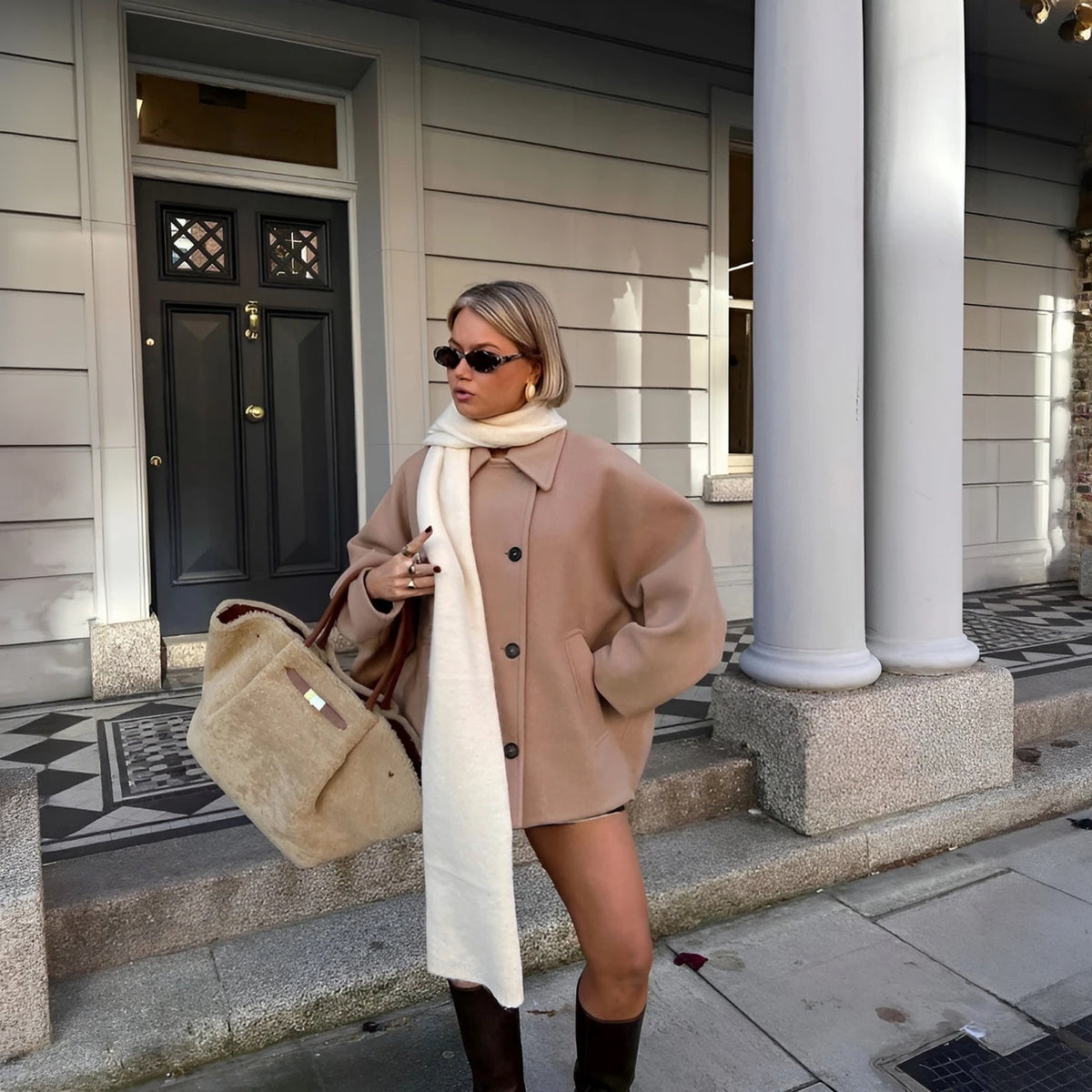 Eleganter Oversized Mantel für jeden Anlass