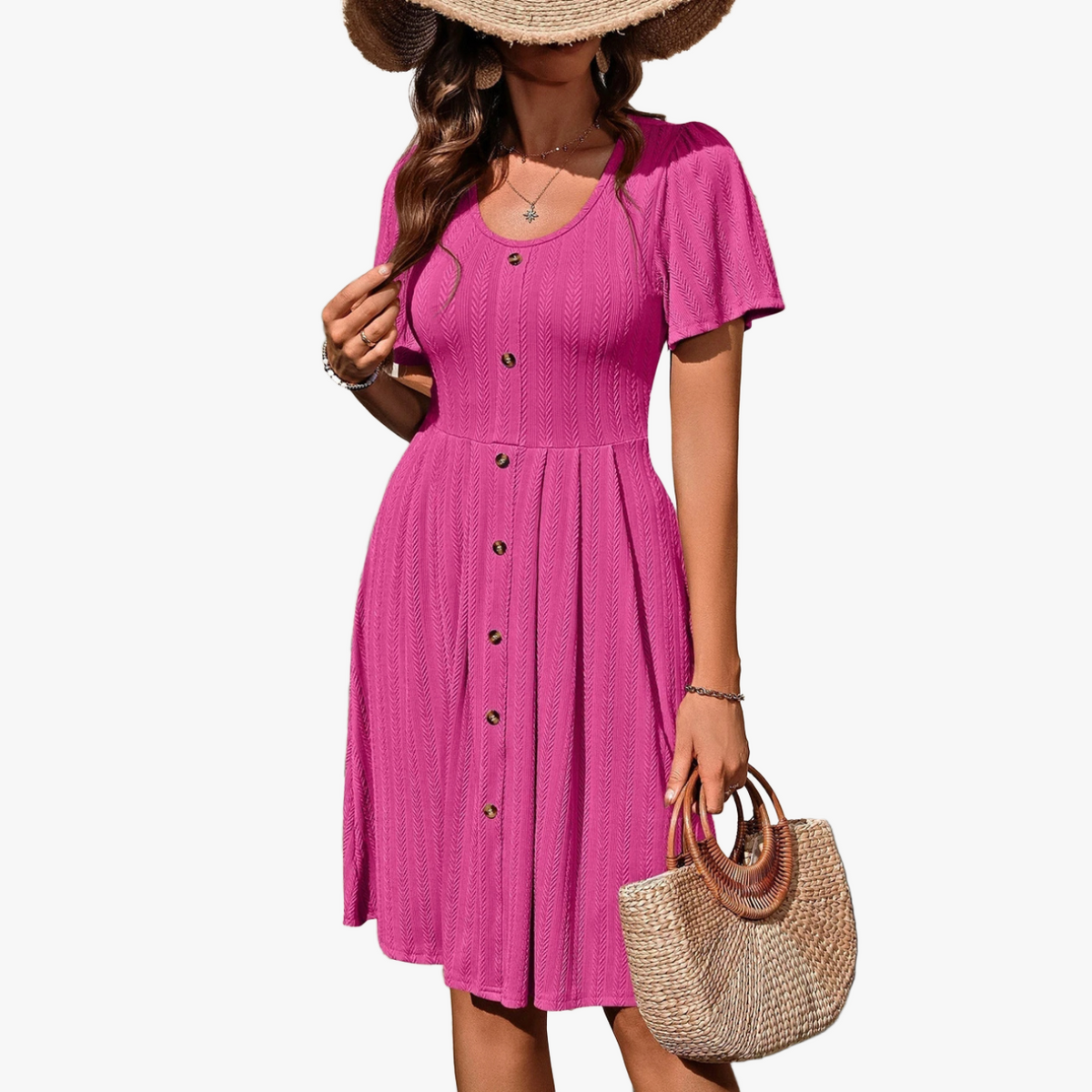 Verspieltes A-Linien Kleid für den Sommer
