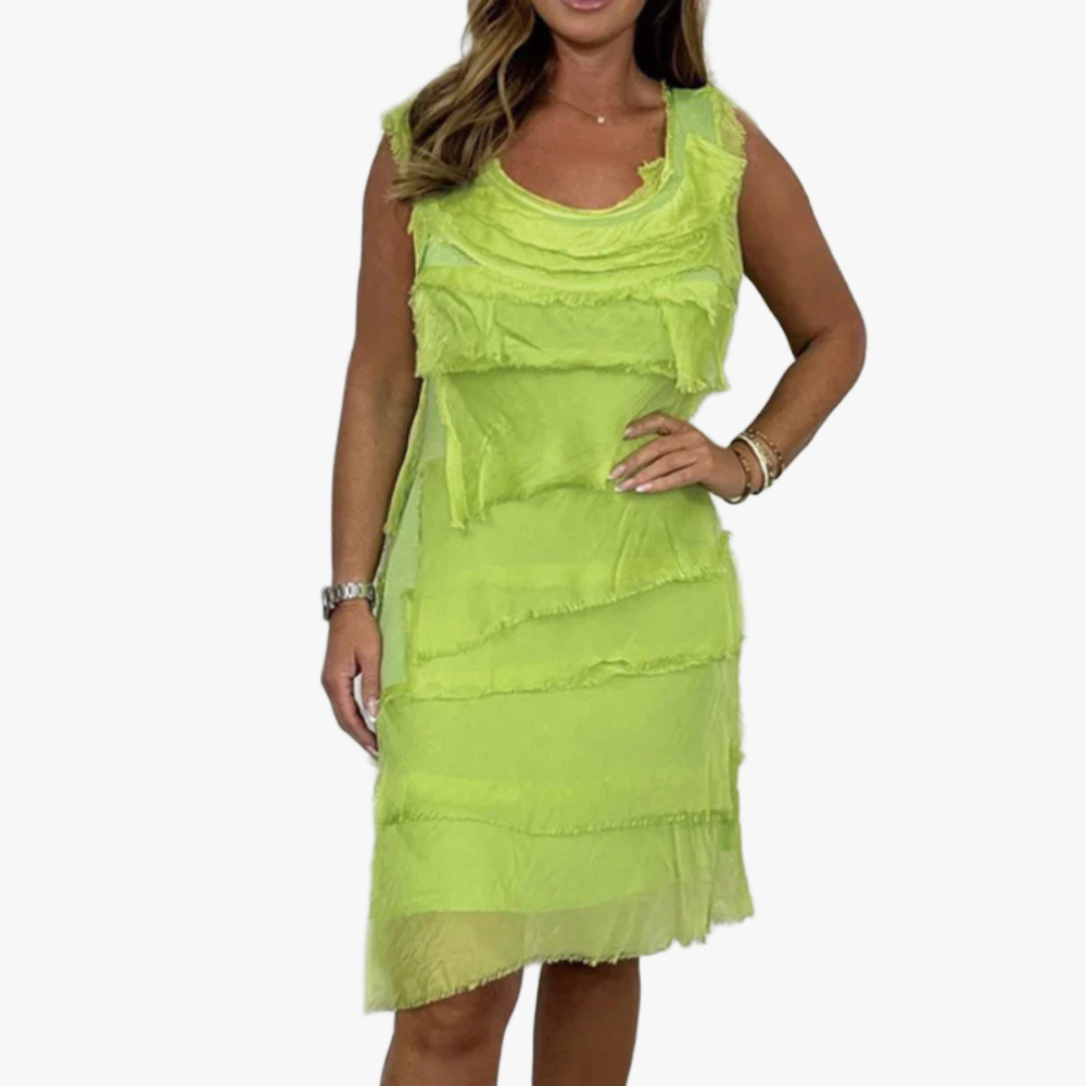 Elegantes Sommerkleid mit Fransen