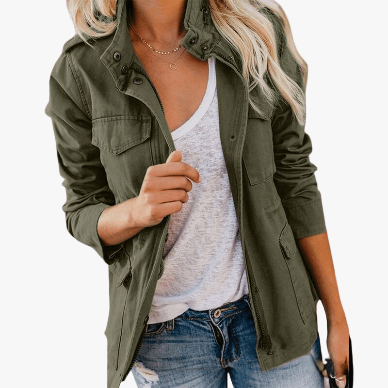 Militär-inspirierte Freizeitjacke