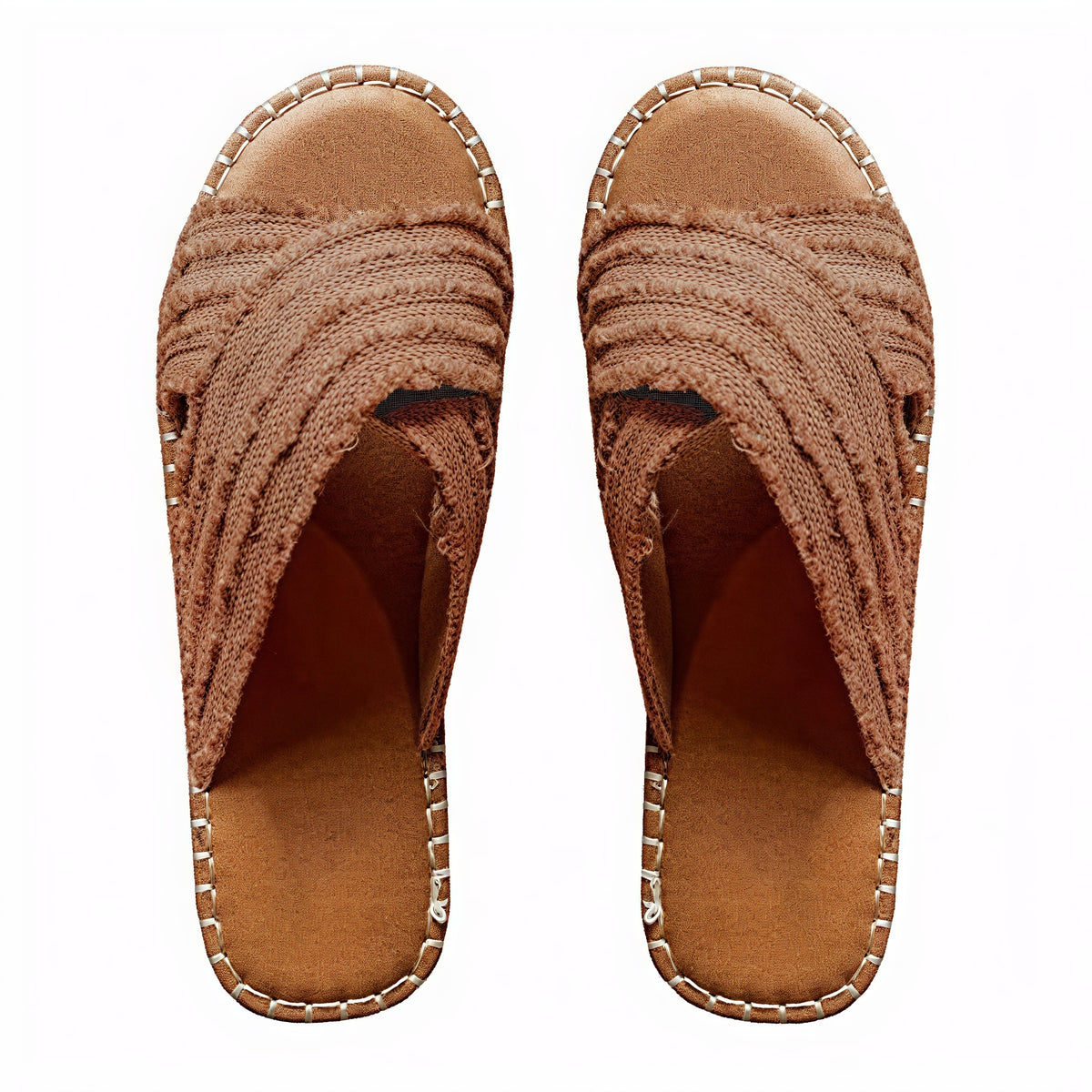 Damen Sandalen mit Kreuzriemen, Seilsohle und Textil-Obermaterial – Casual Stil-72720-1b4a31a5-5e70-4886-99f5-78156a299537