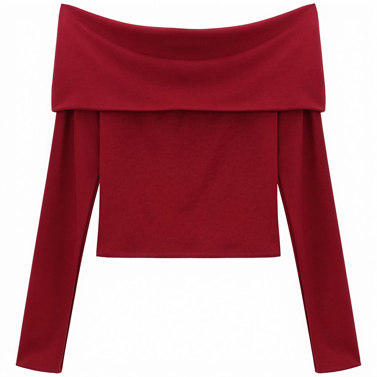 Off-Shoulder Top mit Struktur