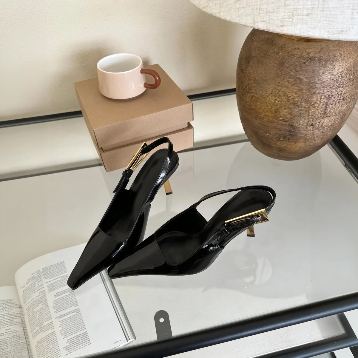 Elegante Slingback-Pumps mit spitzer Zehenpartie