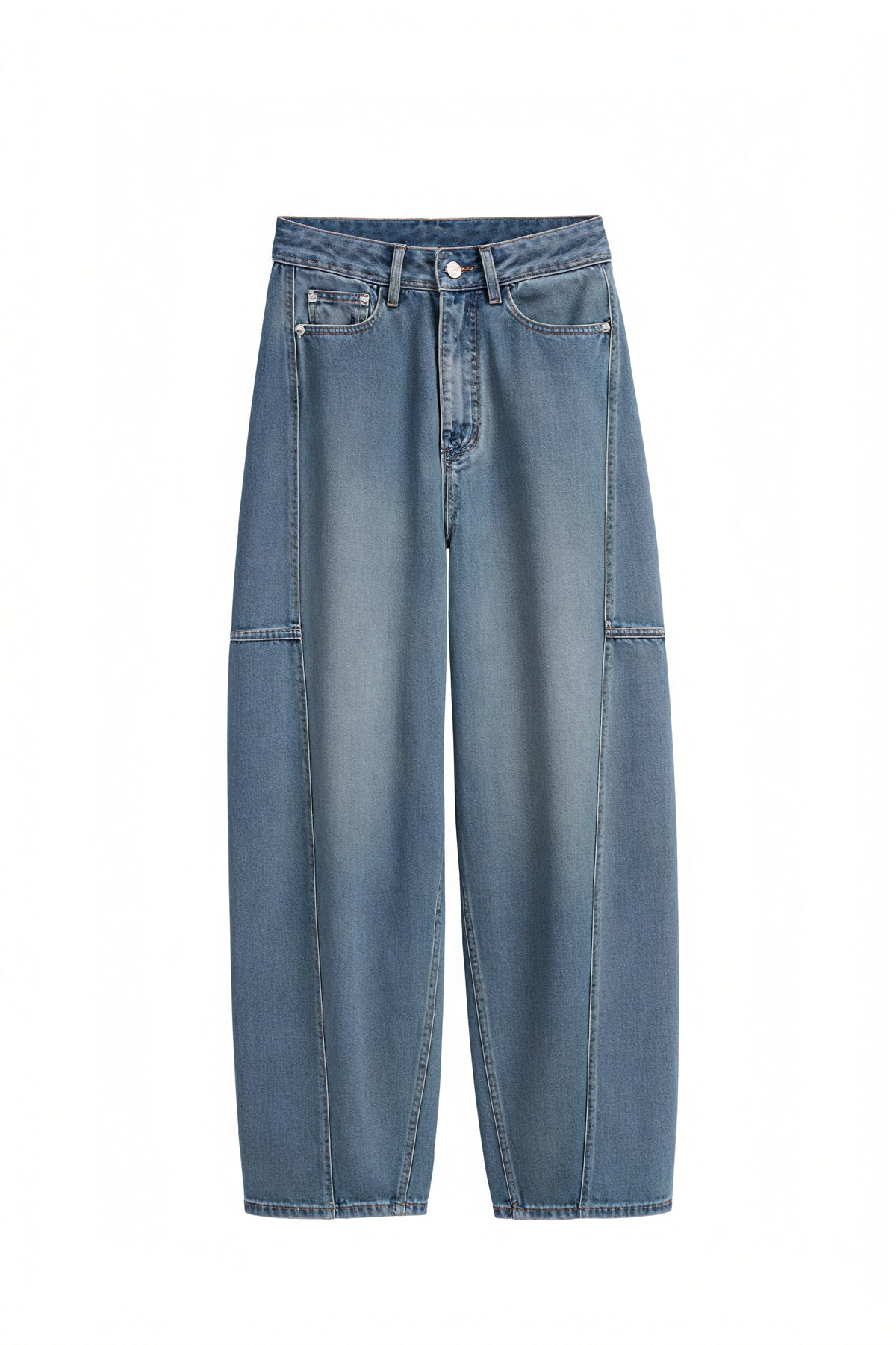 Weit geschnittene High-Waist Jeans