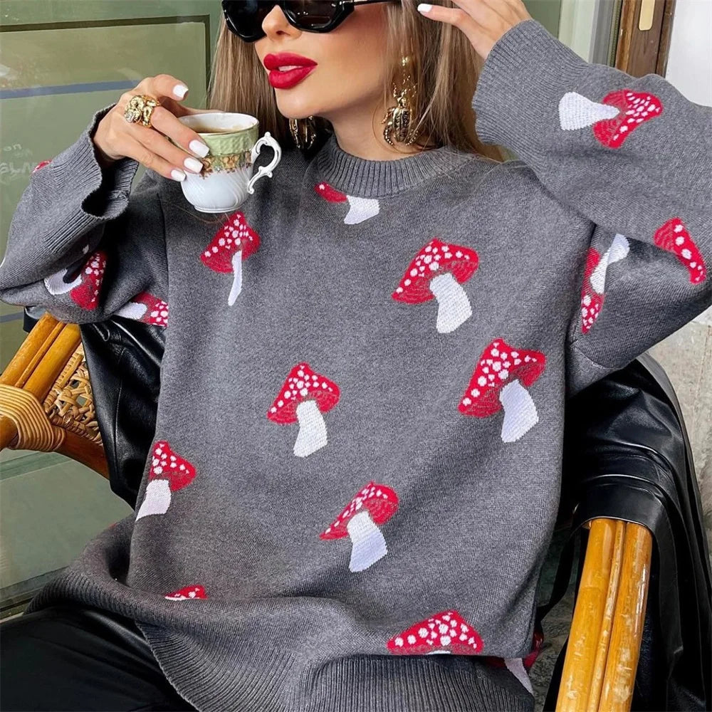 Pilz-Strickpullover Clementina | Zeitlose Qualität
