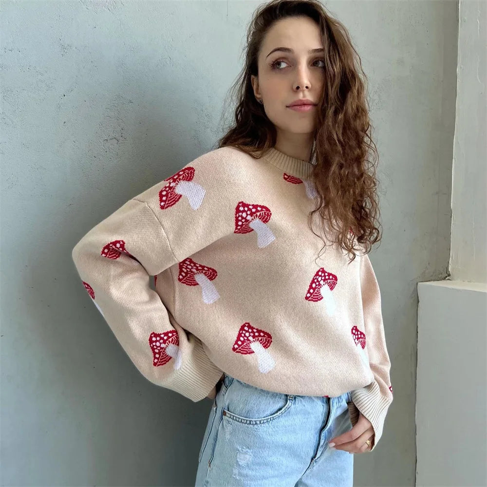 Pilz-Strickpullover Clementina | Zeitlose Qualität