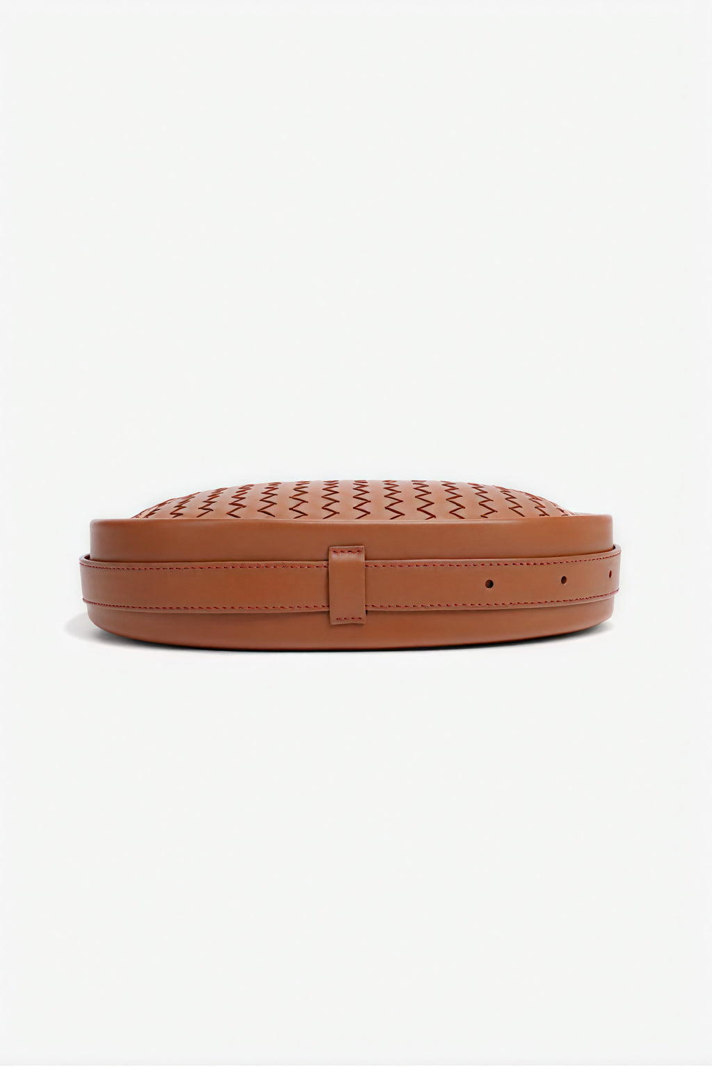 Elegante gewebte Halbmondtasche