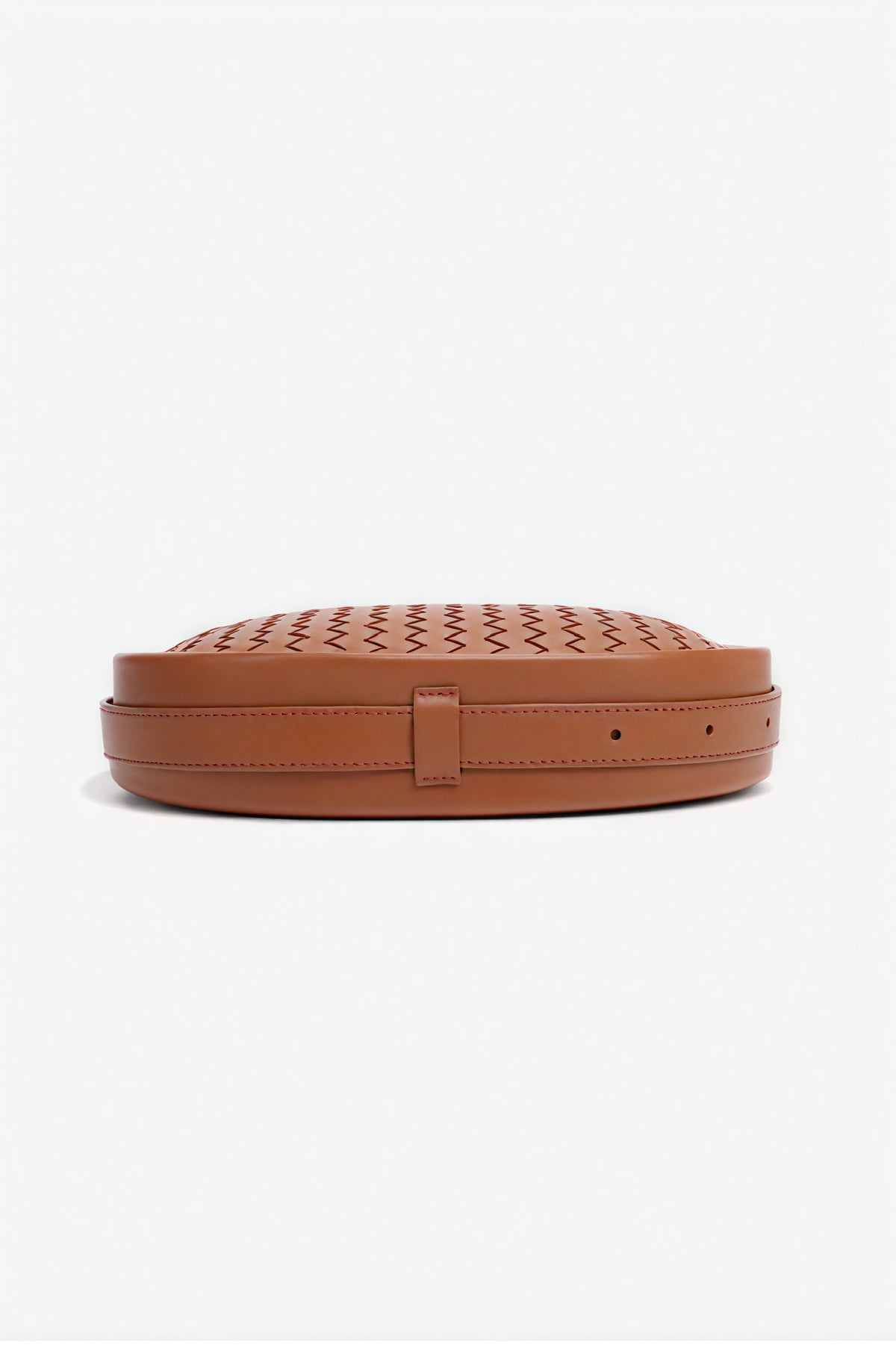 Elegante gewebte Halbmondtasche