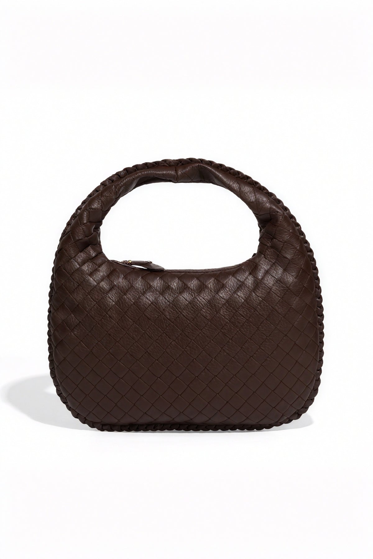 Gewebte Handtasche mit geflochtenem Griff