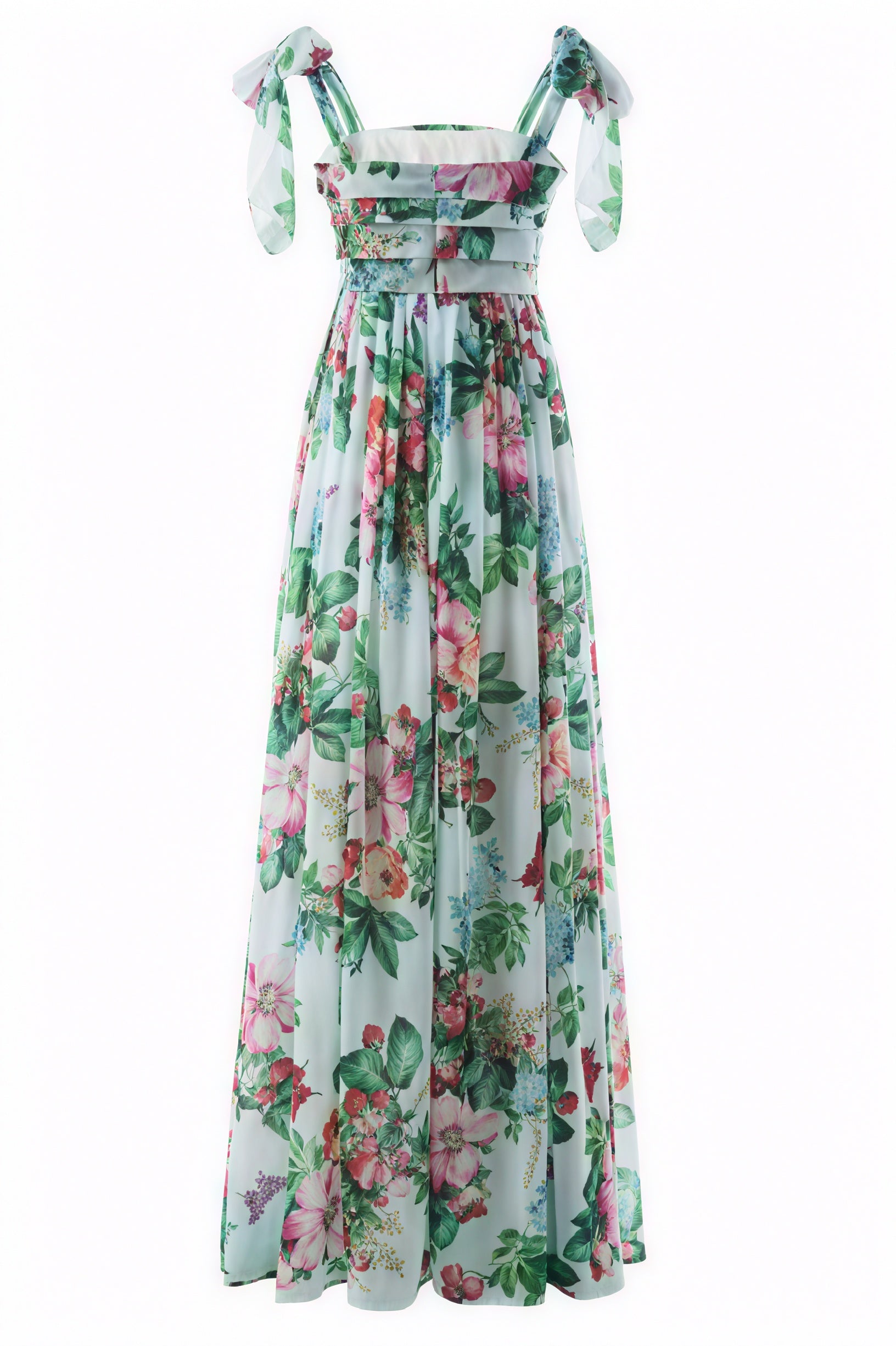 Blumiges Kleid mit fließendem Schnitt