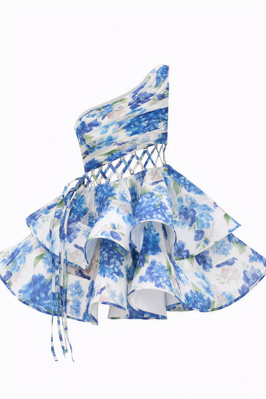 Verspieltes Minikleid mit floralem Muster