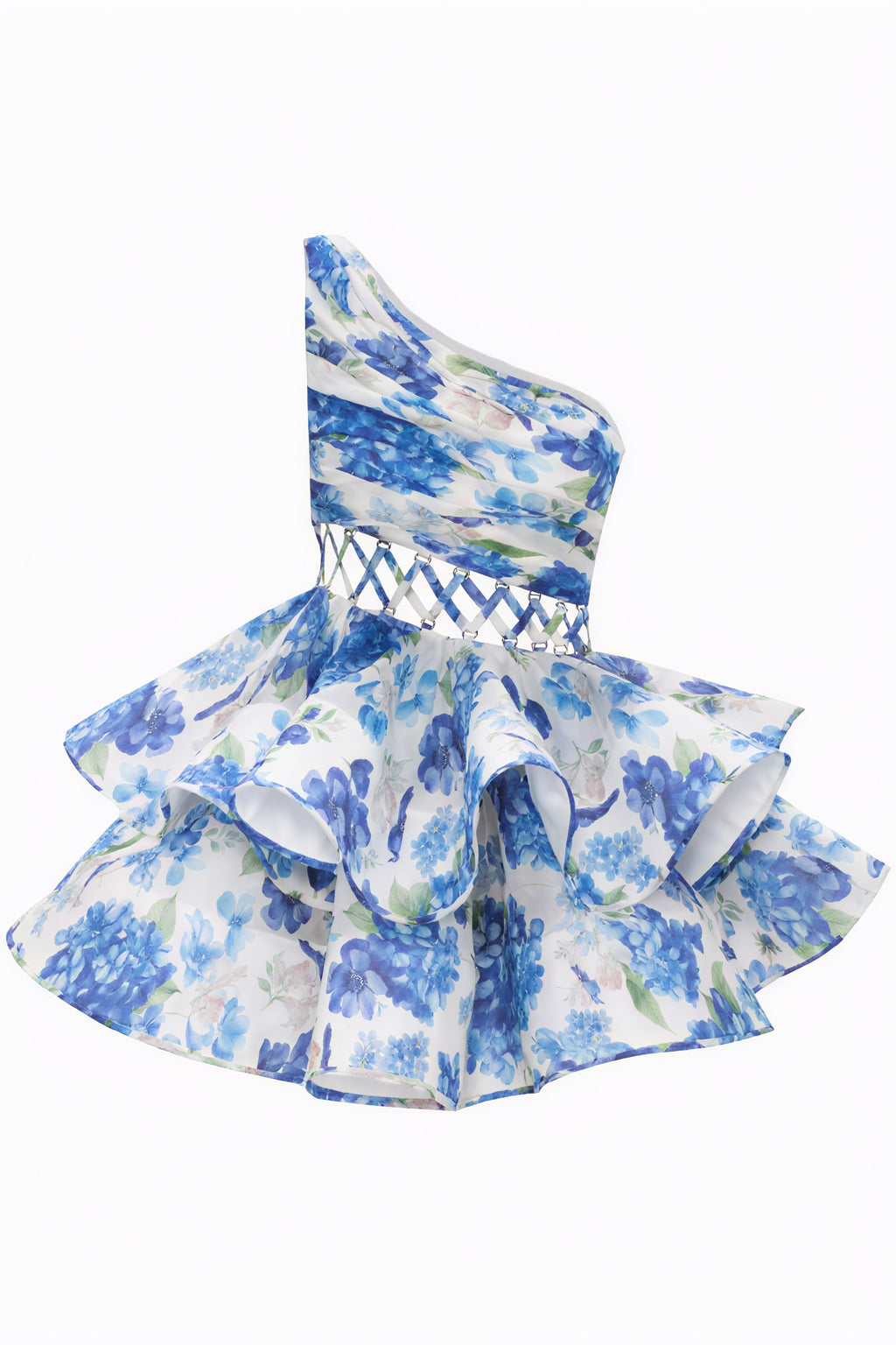 Verspieltes Minikleid mit floralem Muster