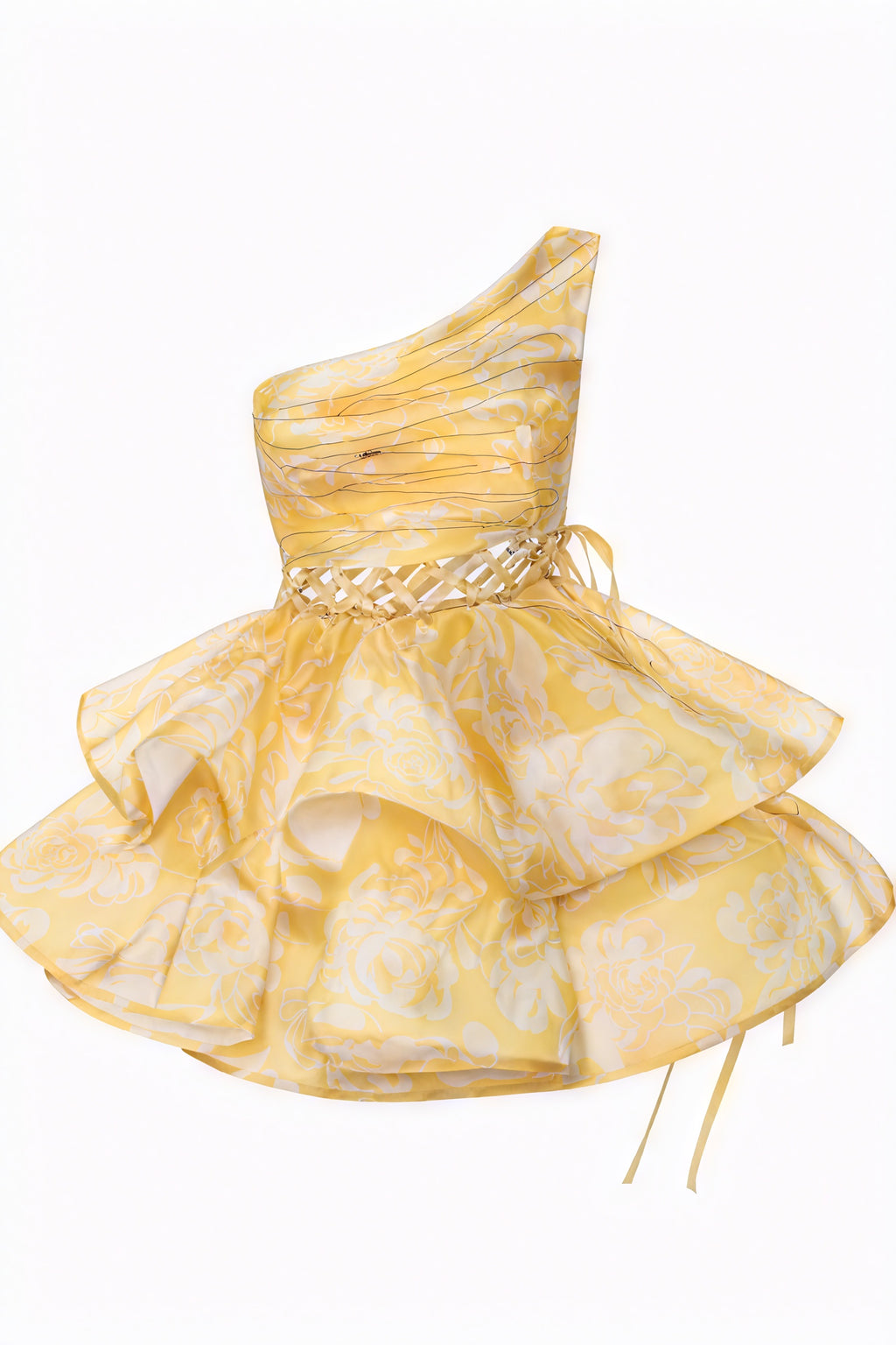 Verspieltes Minikleid mit floralem Muster