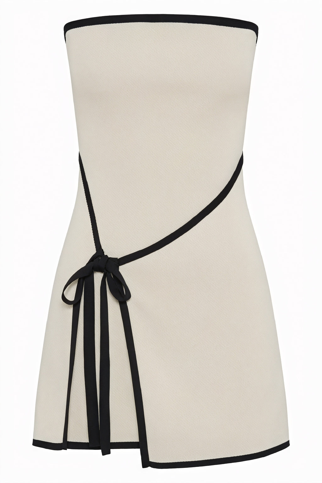 Figurbetontes Minikleid mit Taillenband