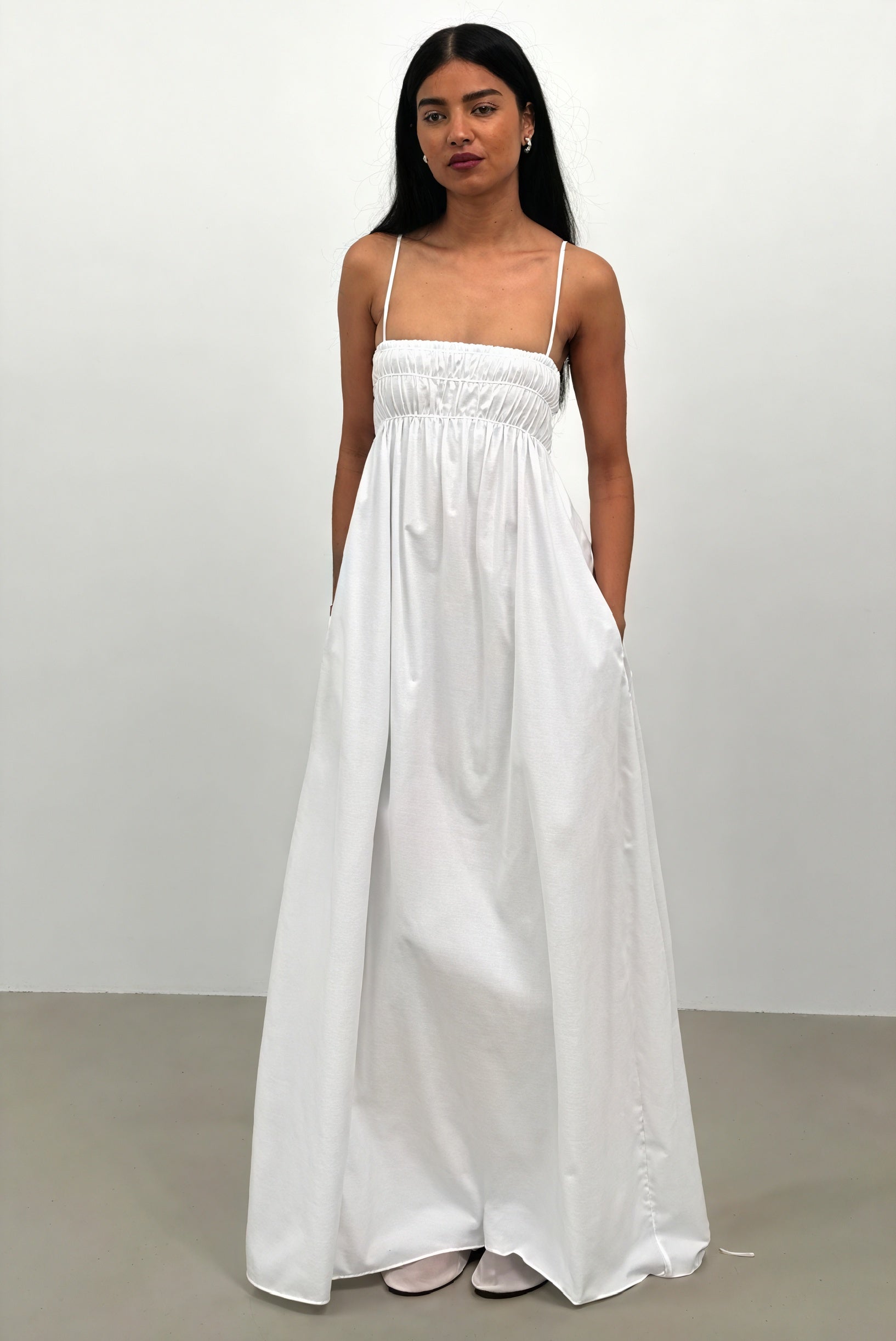 Luftiges Maxikleid mit A-Linien-Schnitt