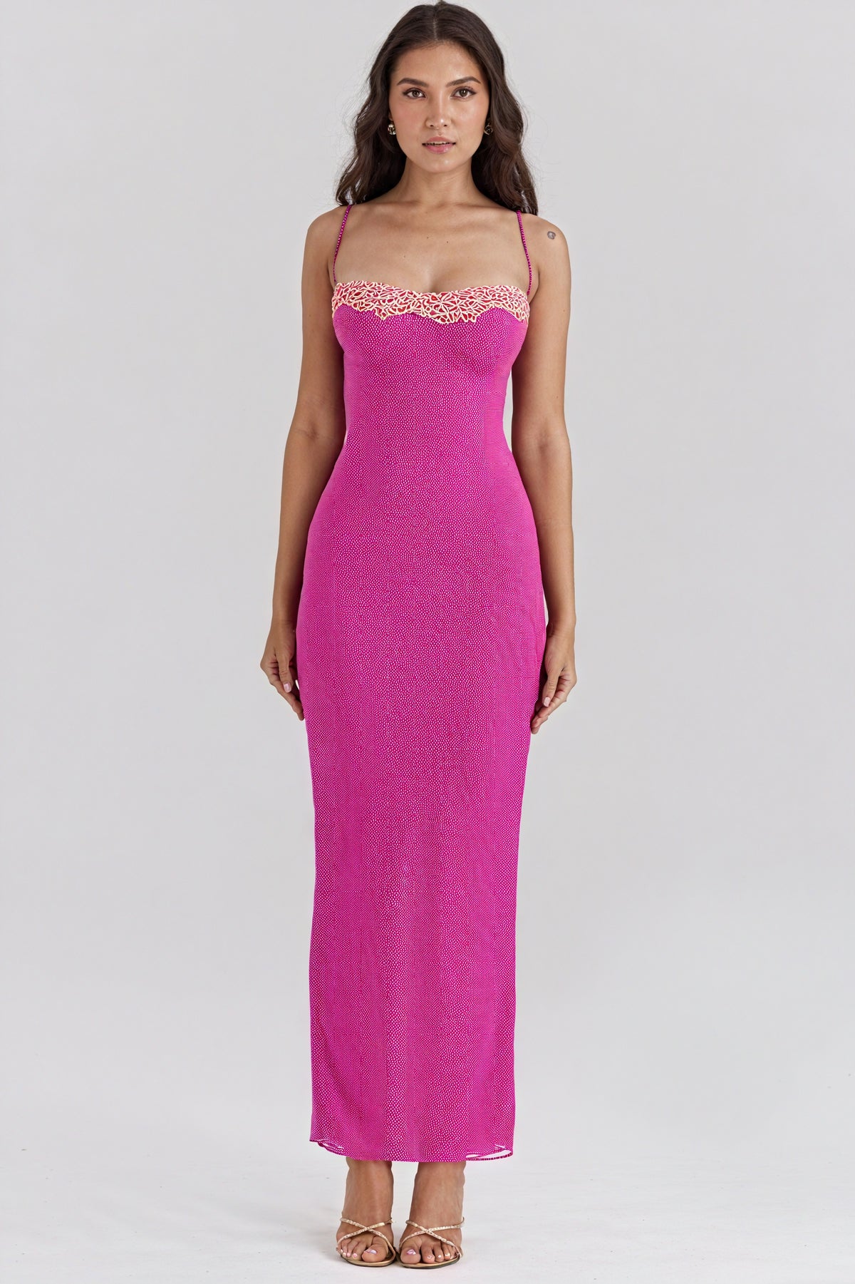 Figurbetontes Kleid mit Struktur