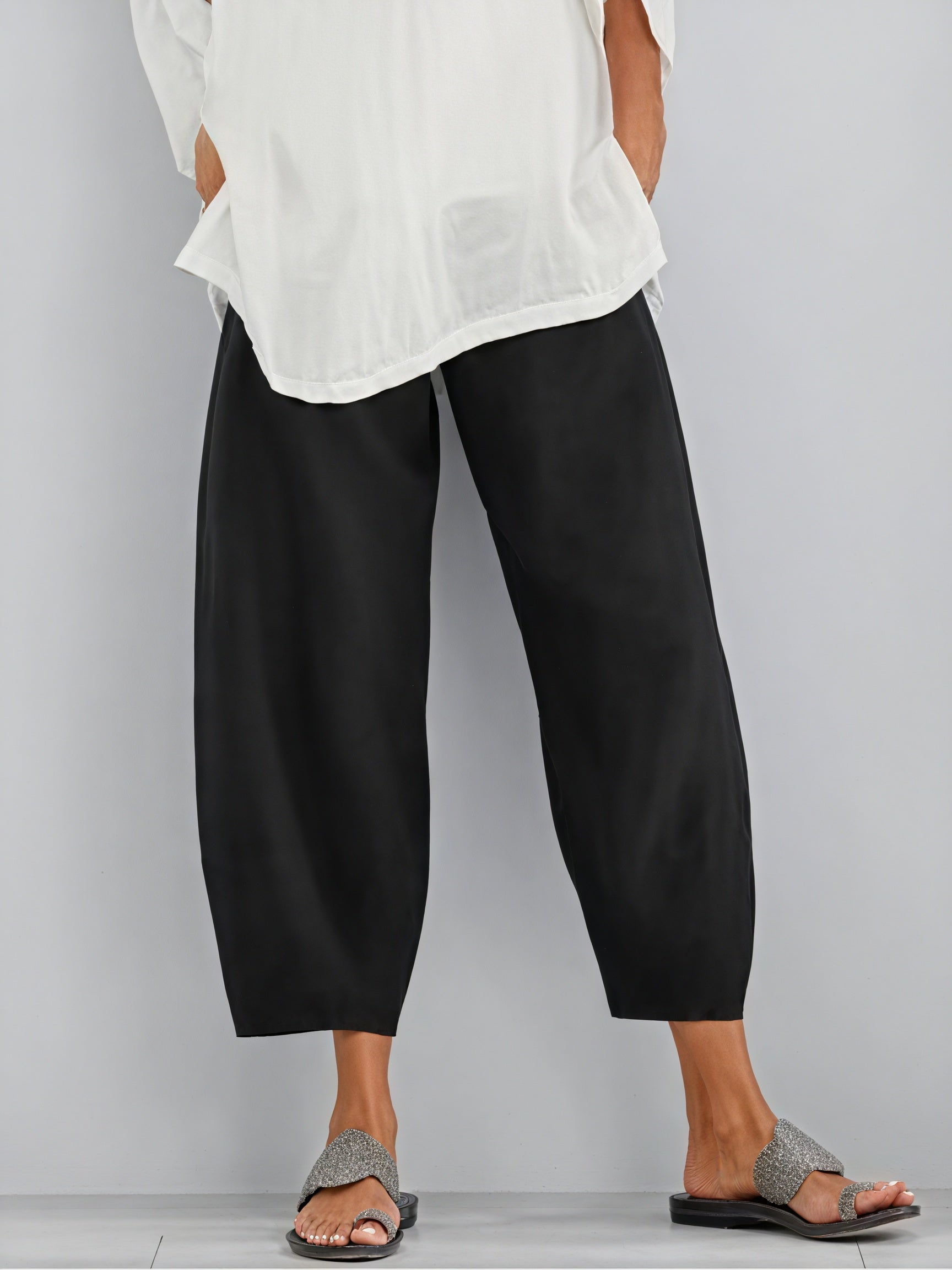 Fließende Hose mit Weitem Bein