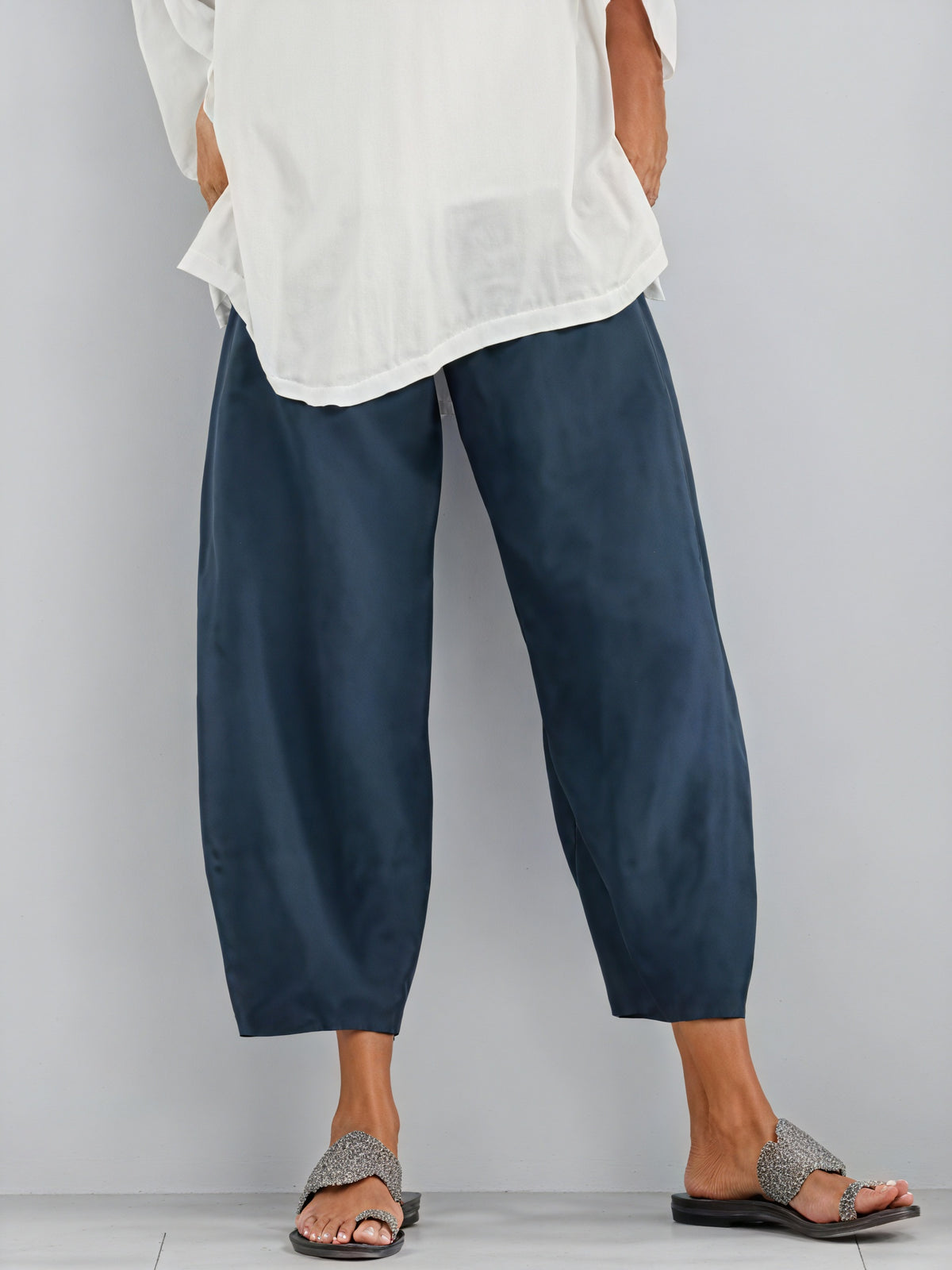 Fließende Hose mit Weitem Bein